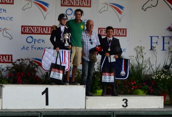 podium Championnats de France Club - 2014